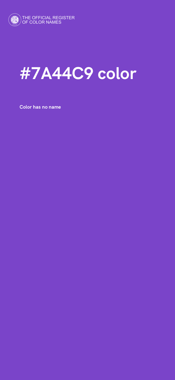 #7A44C9 color image