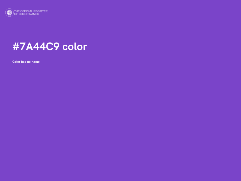 #7A44C9 color image