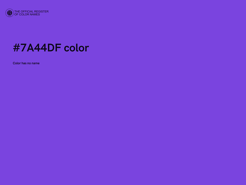 #7A44DF color image