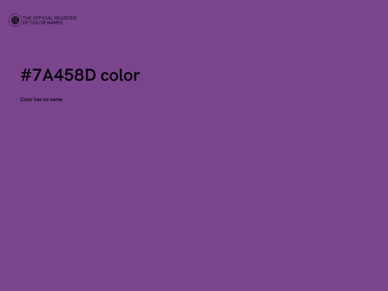 #7A458D color image