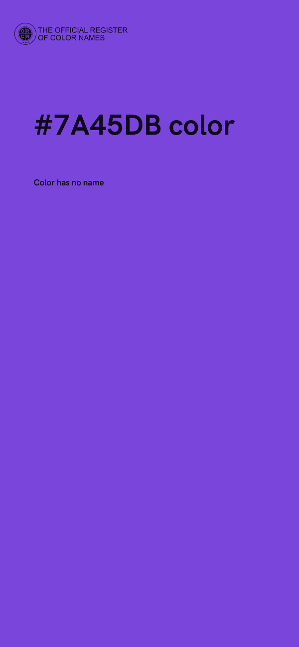 #7A45DB color image
