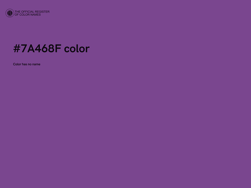 #7A468F color image