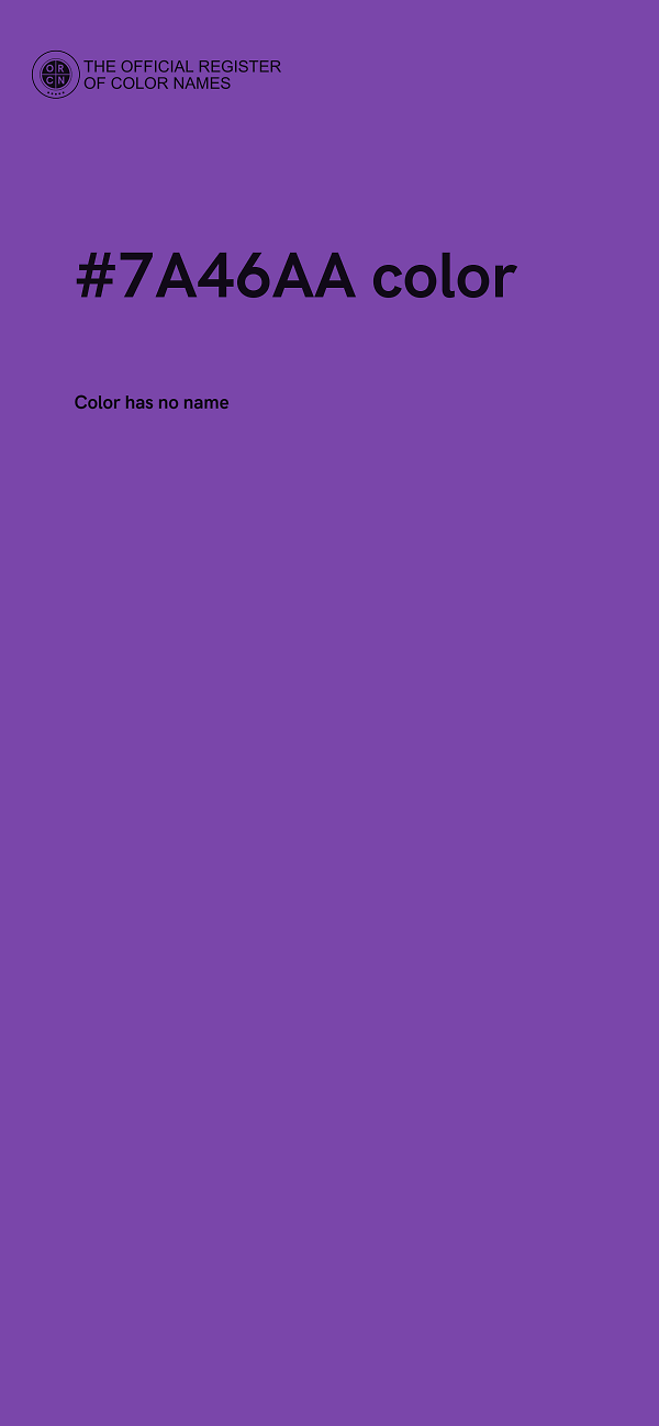#7A46AA color image
