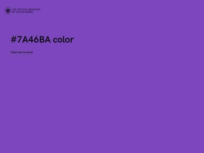 #7A46BA color image