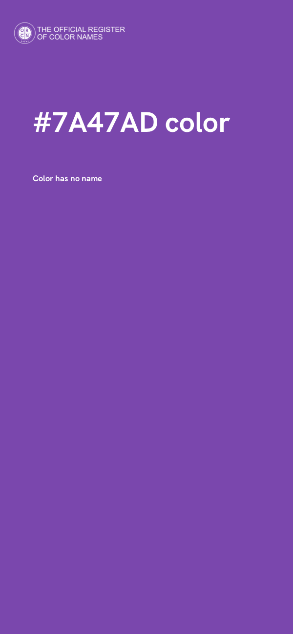 #7A47AD color image