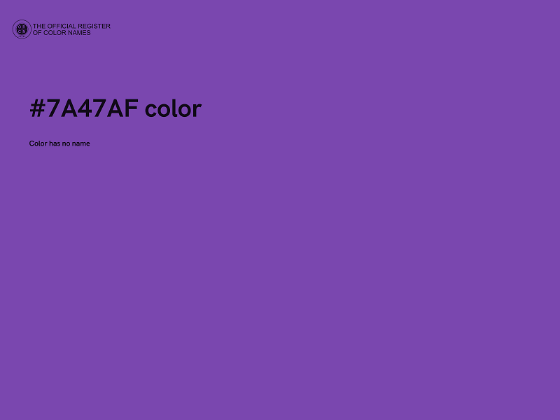 #7A47AF color image