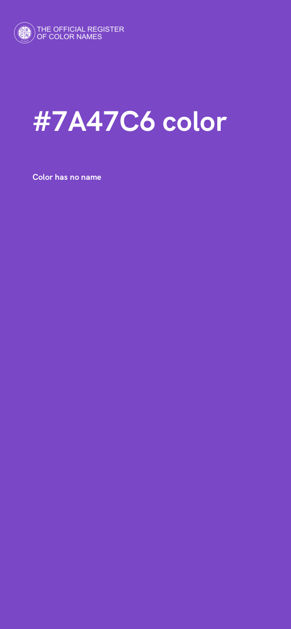 #7A47C6 color image