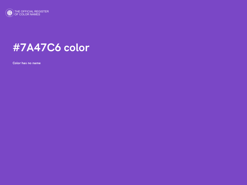 #7A47C6 color image