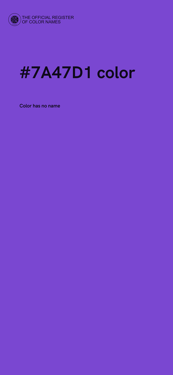 #7A47D1 color image