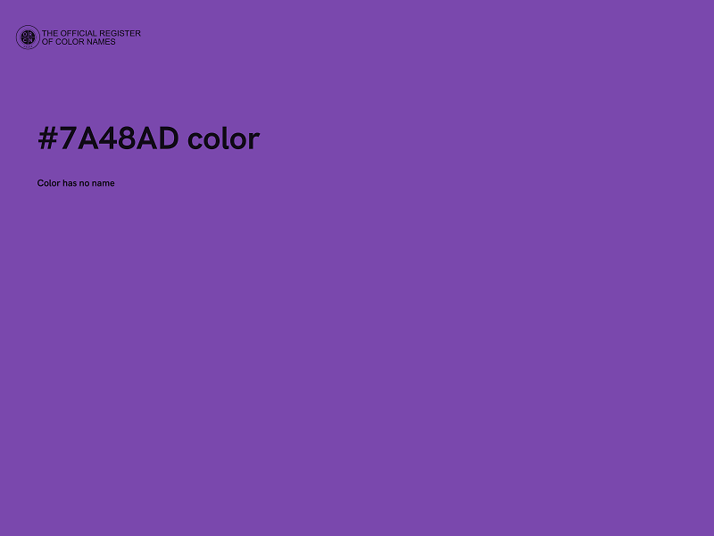 #7A48AD color image