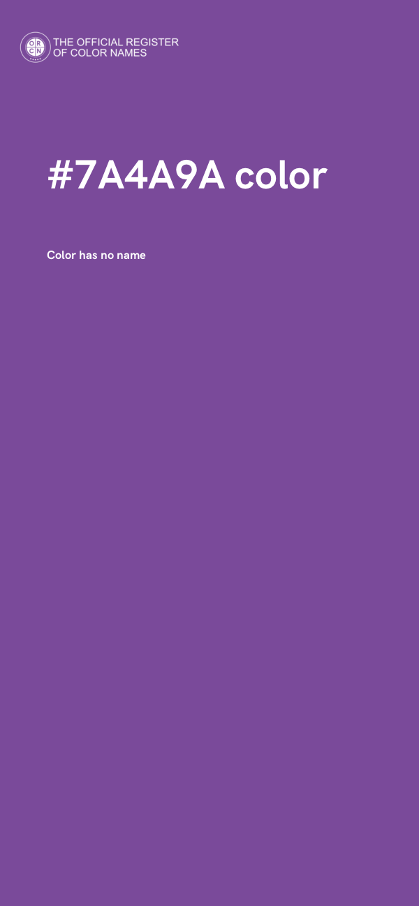 #7A4A9A color image