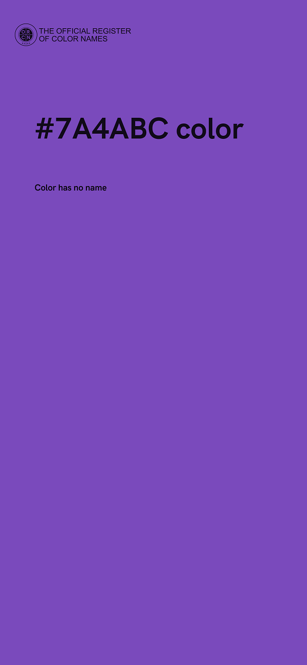 #7A4ABC color image