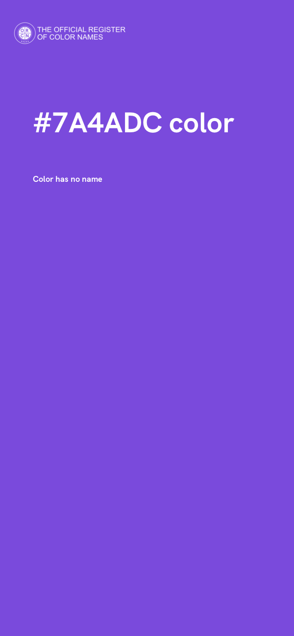 #7A4ADC color image