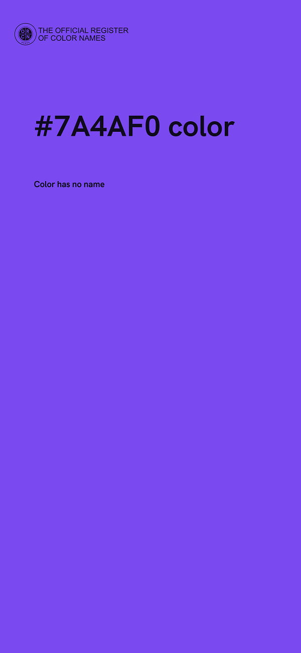 #7A4AF0 color image