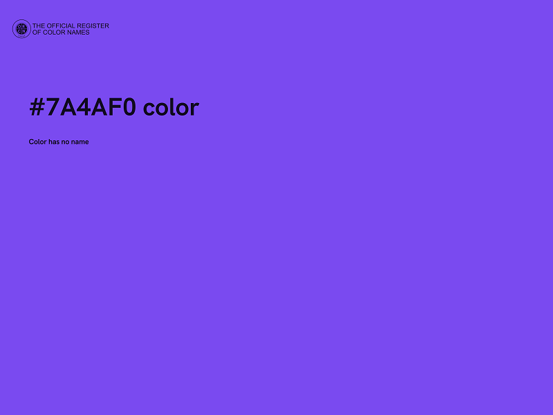 #7A4AF0 color image