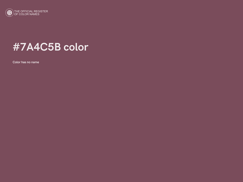 #7A4C5B color image