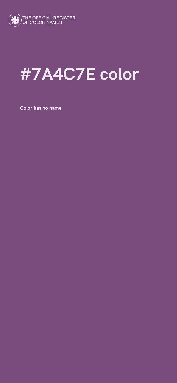#7A4C7E color image