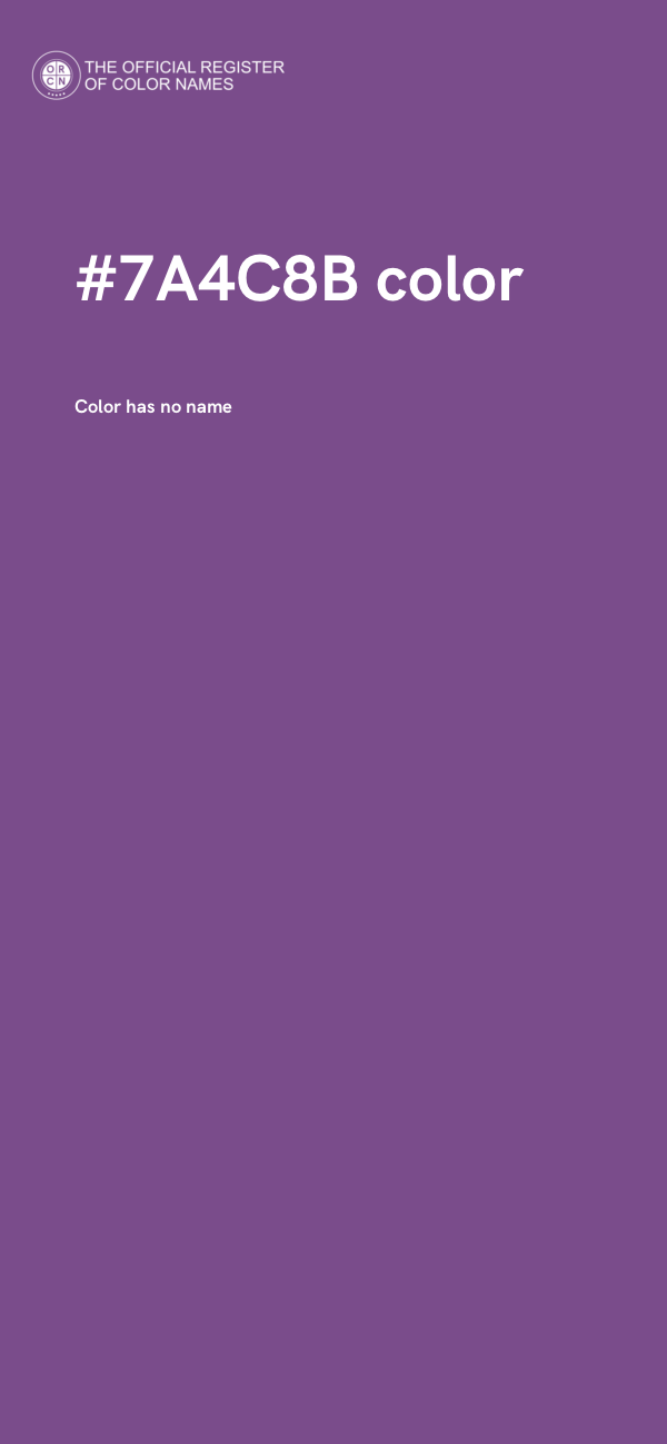 #7A4C8B color image