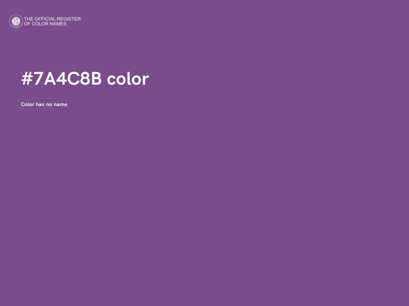 #7A4C8B color image
