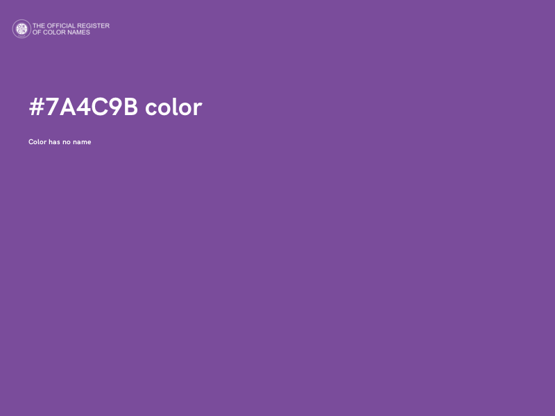 #7A4C9B color image