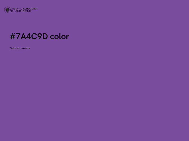 #7A4C9D color image