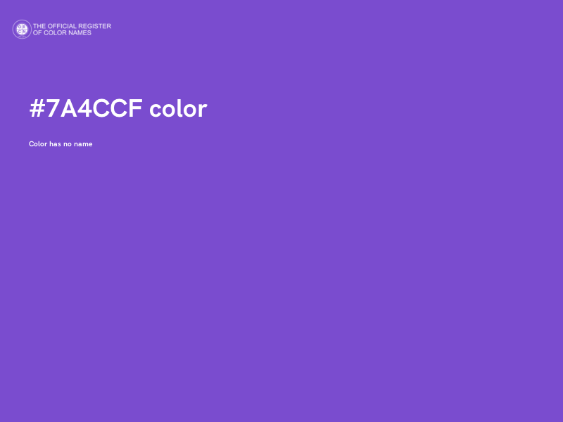 #7A4CCF color image