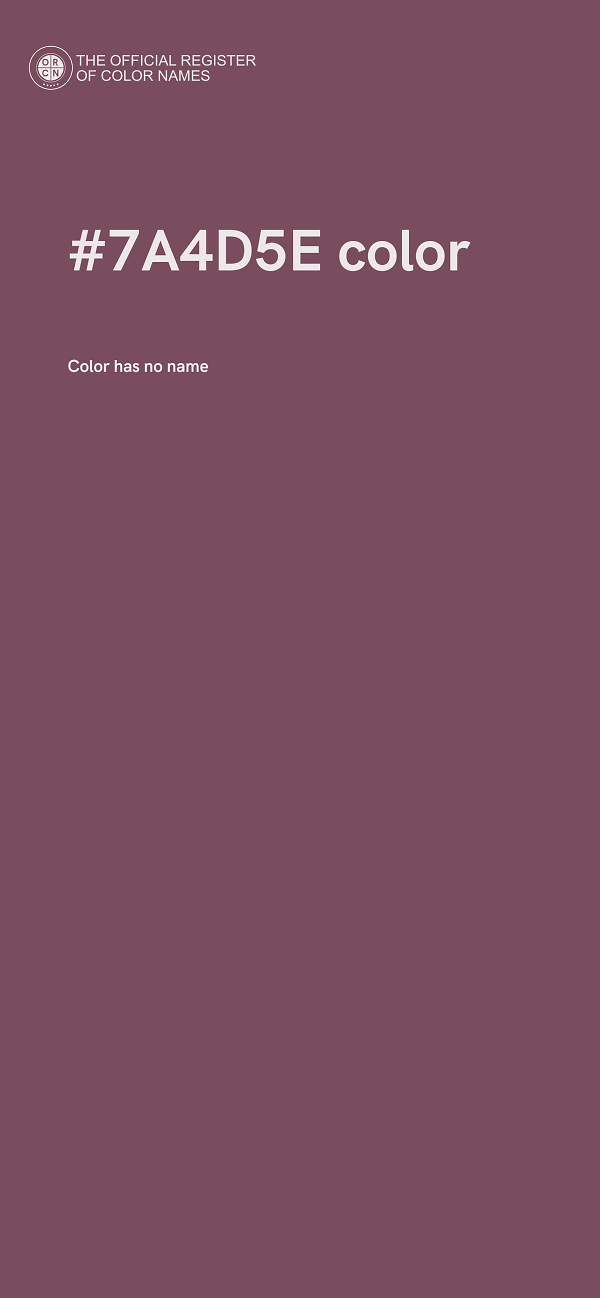 #7A4D5E color image
