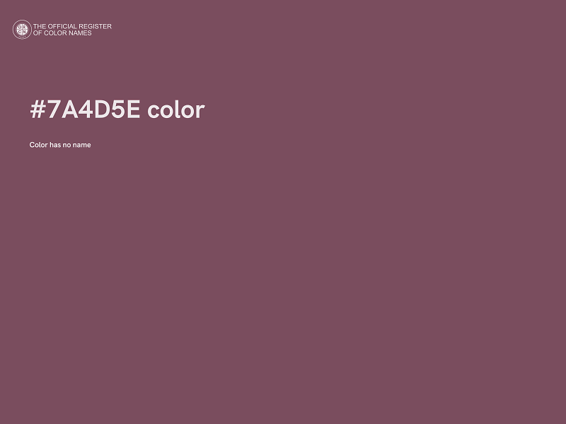 #7A4D5E color image