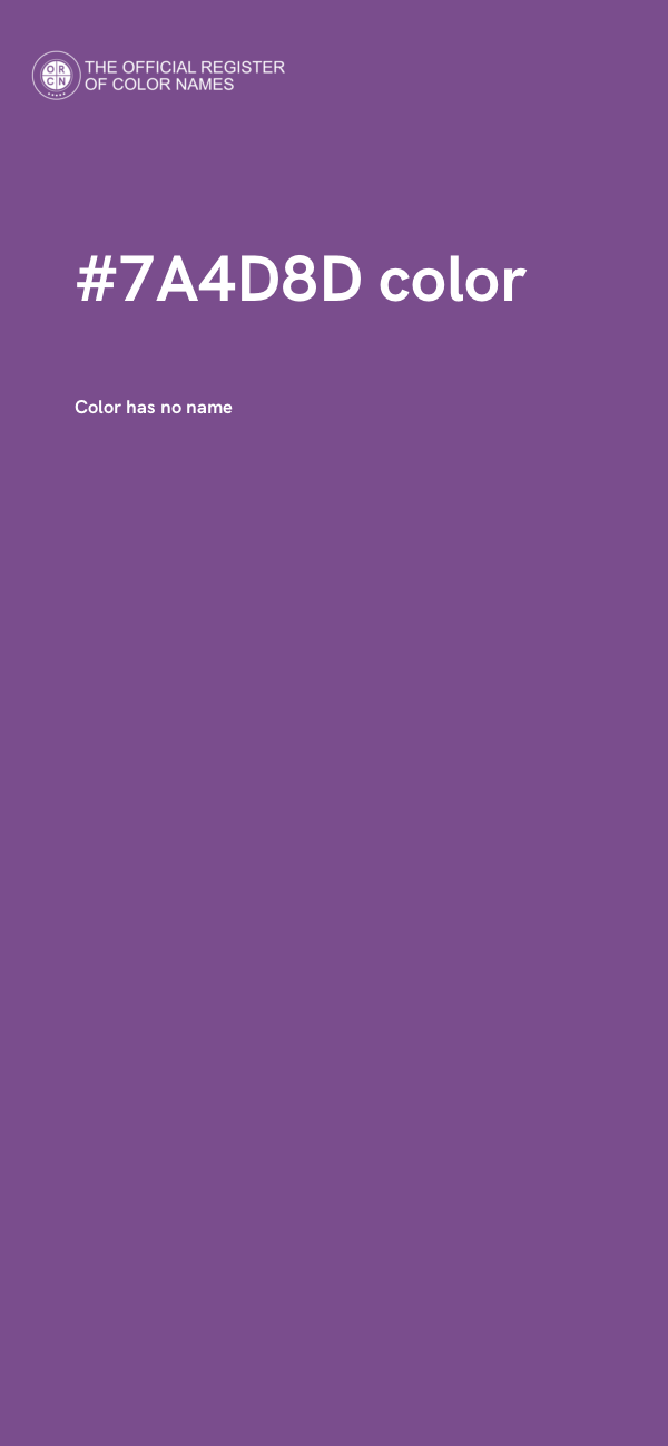#7A4D8D color image