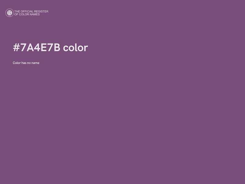 #7A4E7B color image