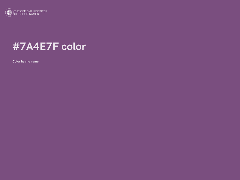#7A4E7F color image