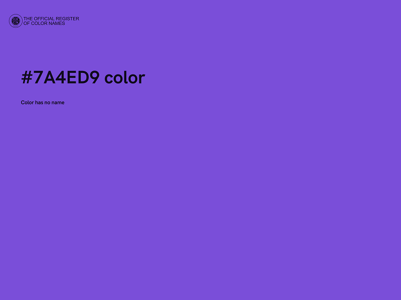 #7A4ED9 color image