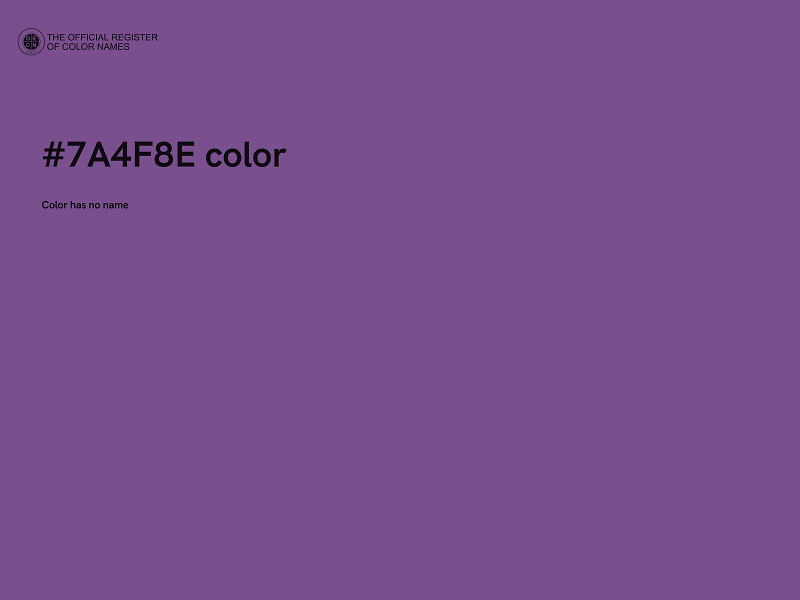 #7A4F8E color image