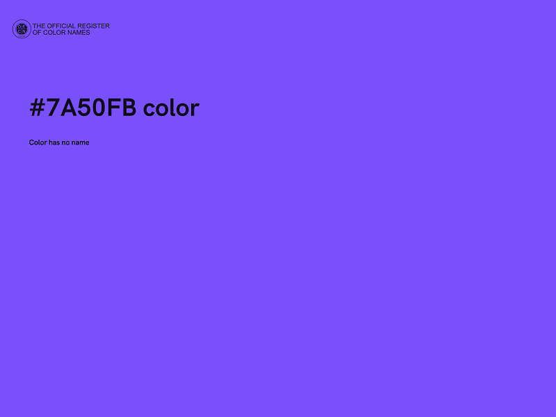 #7A50FB color image