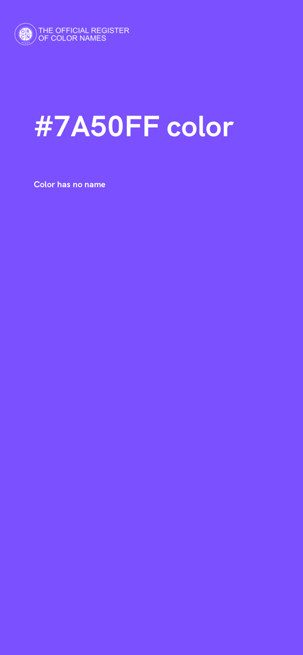 #7A50FF color image