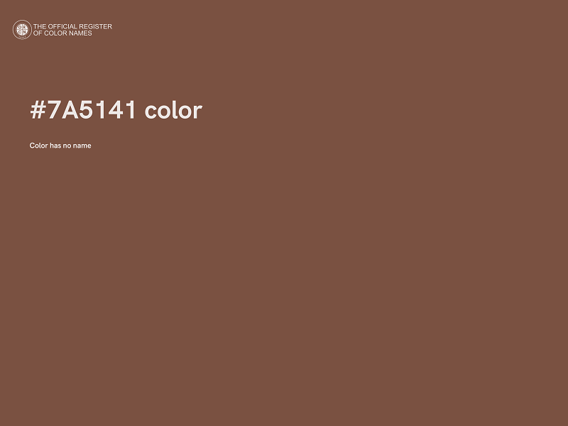 #7A5141 color image