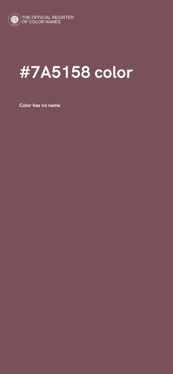 #7A5158 color image