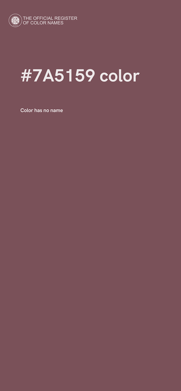 #7A5159 color image