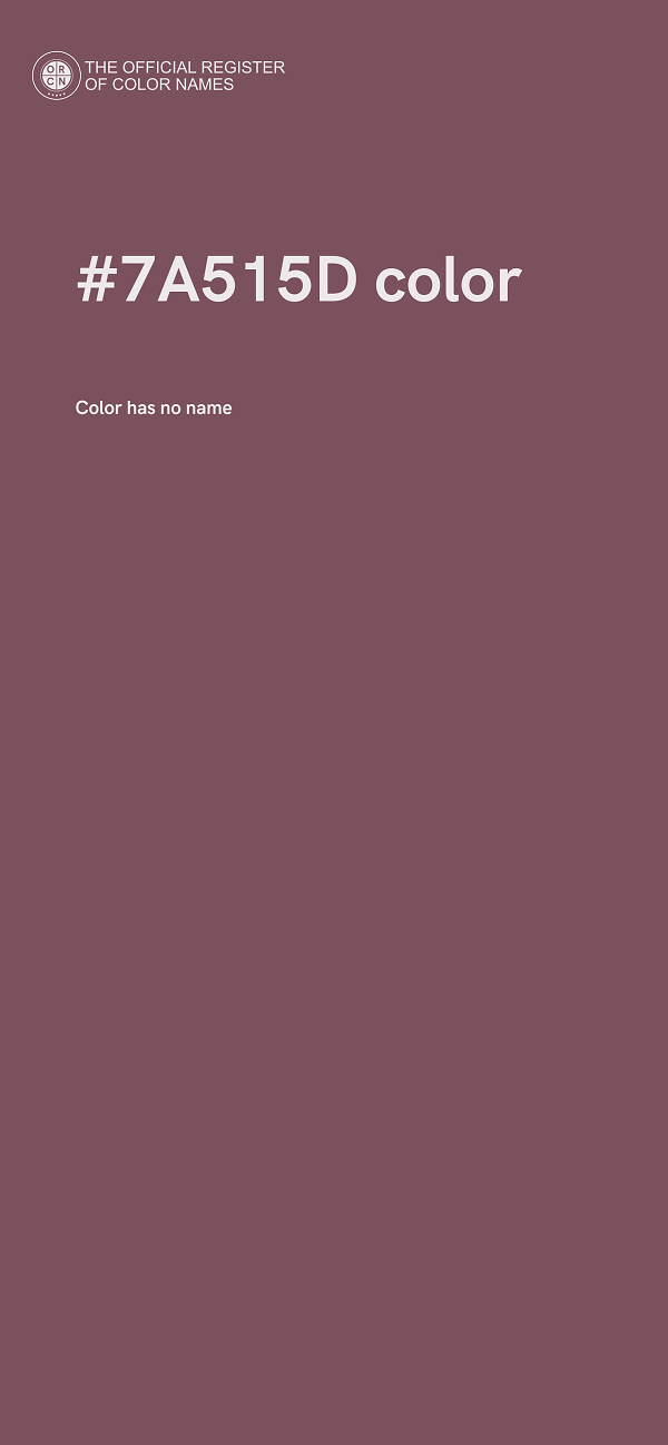 #7A515D color image