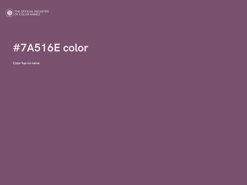 #7A516E color image