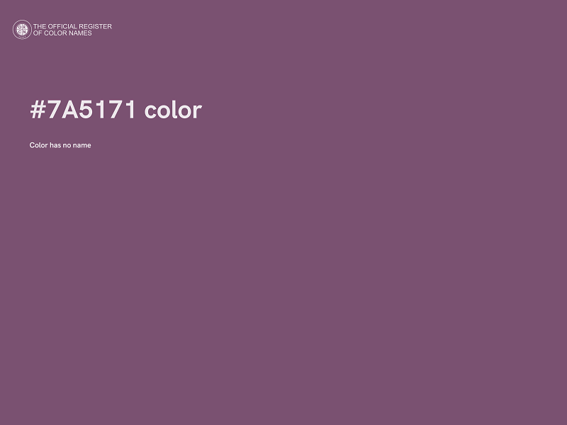 #7A5171 color image
