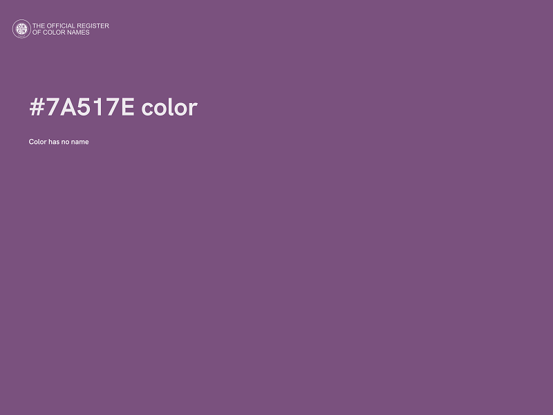 #7A517E color image