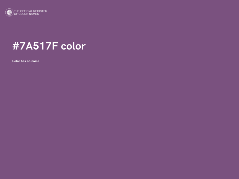 #7A517F color image