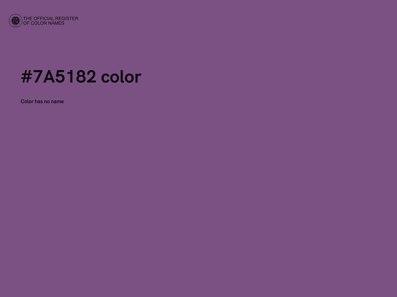 #7A5182 color image