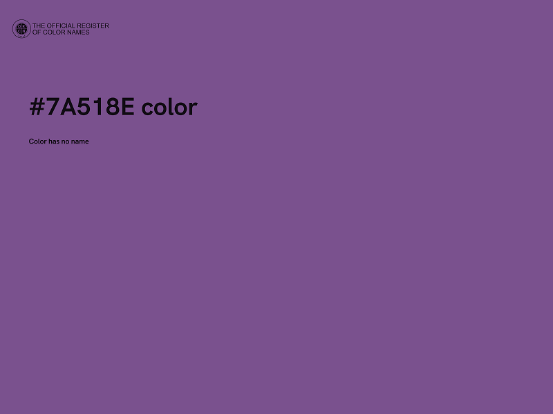 #7A518E color image