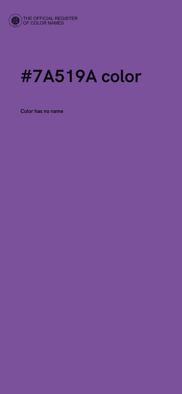 #7A519A color image