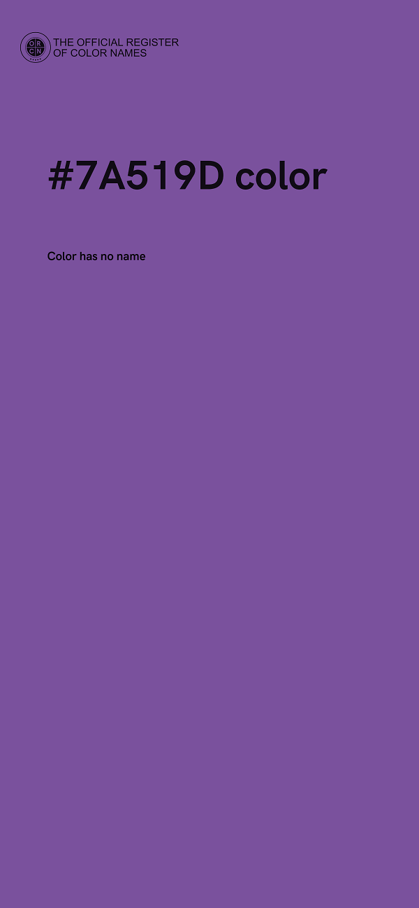 #7A519D color image