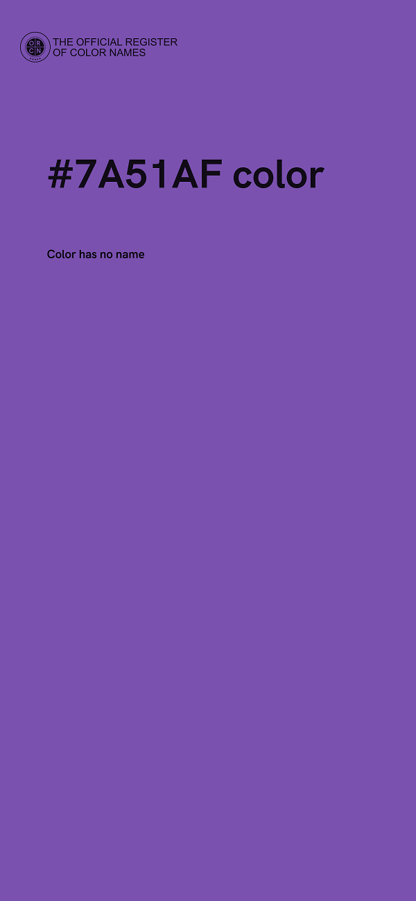#7A51AF color image