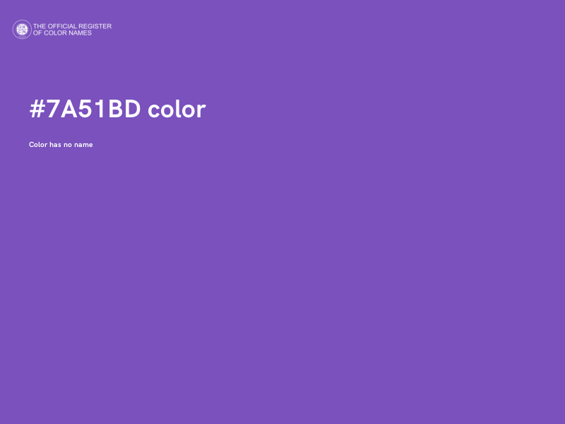 #7A51BD color image