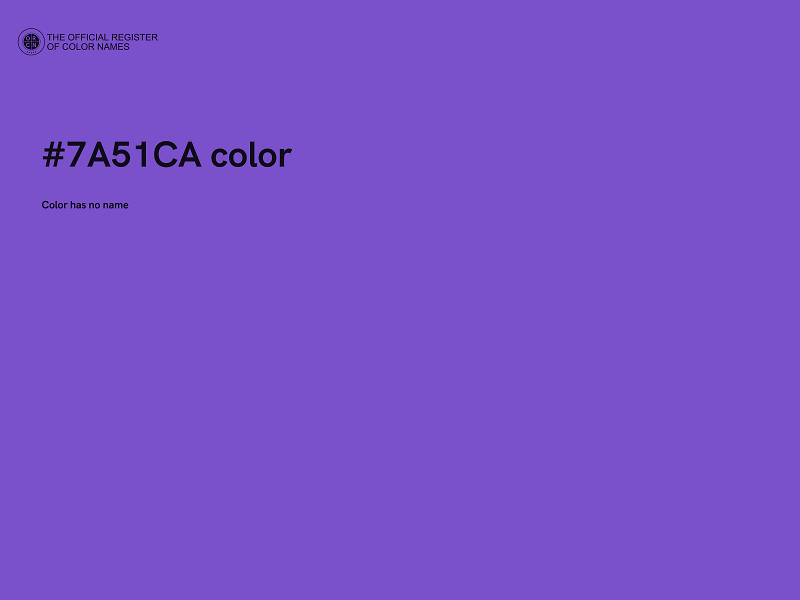 #7A51CA color image